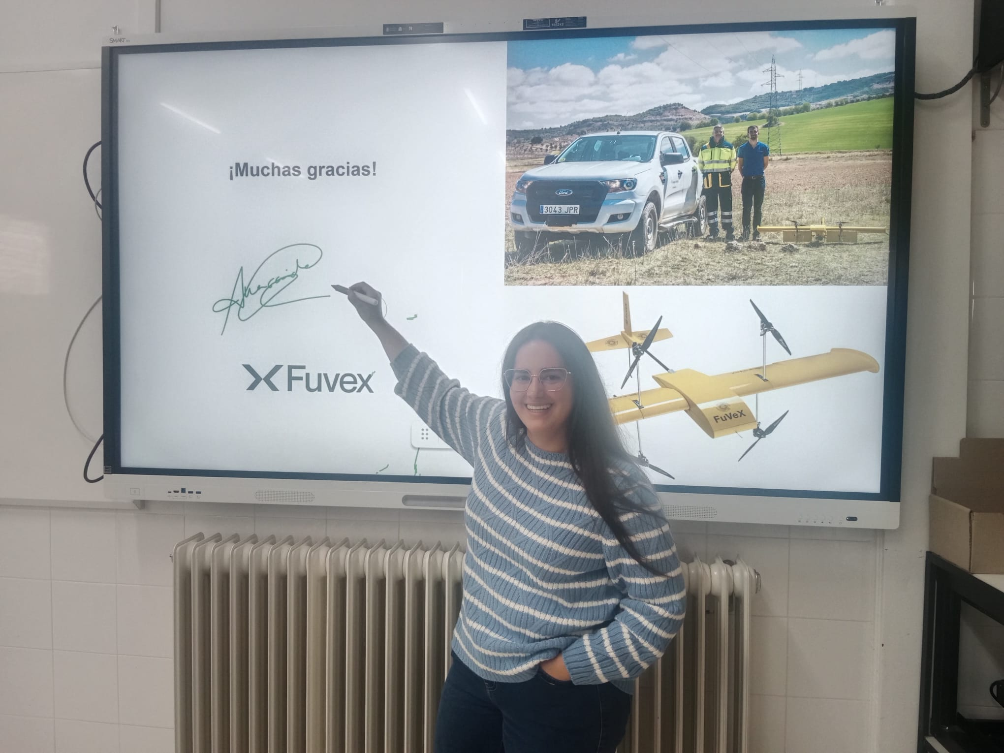 Los drones de FuVeX entran en el CIP ETI a través de Anaraida García